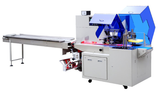 Máquina de embalagem automática reciprocando horizontal do saco com dispositivo do reforço