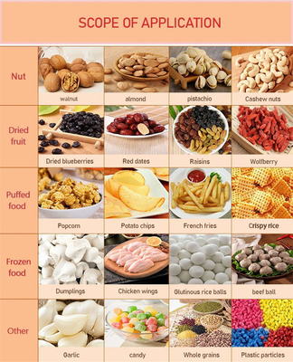 A máquina de embalagem automática dos doces frutifica Chips Multihead Weigher Packing Machine