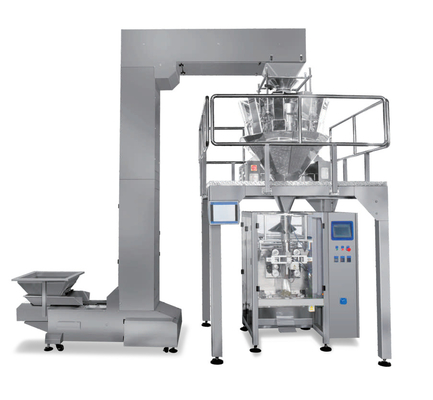 A máquina de embalagem automática dos doces frutifica Chips Multihead Weigher Packing Machine