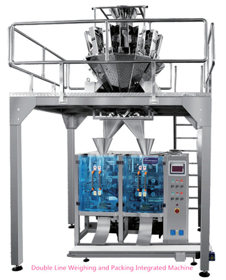 A grande embalagem vertical dos cereais faz à máquina a máquina automática do peso e de enchimento