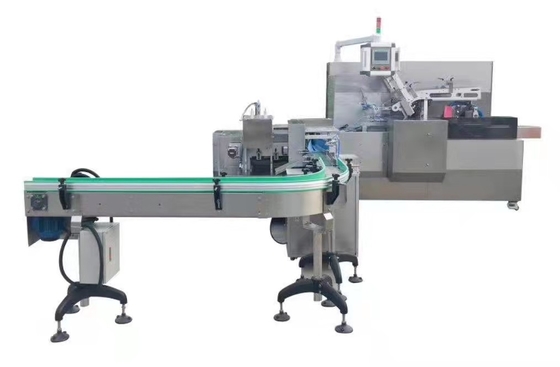 Máquina de embalagem de encadernação da grão do encaixotamento da inserção da aleta da máquina do alimento quente automático da colagem