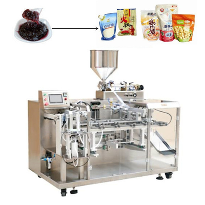 Fruto líquido Juice Feeding Filling Machine da máquina de embalagem do malote de Masala do champô