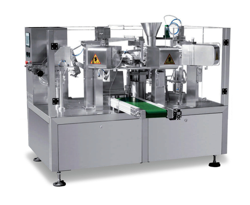 A máquina de embalagem automática giratória Premade do grânulo levanta-se o malote do reforço do zíper