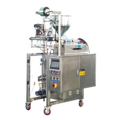 Tamanho pequeno do molho líquido vertical volumétrico automático do saquinho do fluxo da máquina de enchimento do PLC